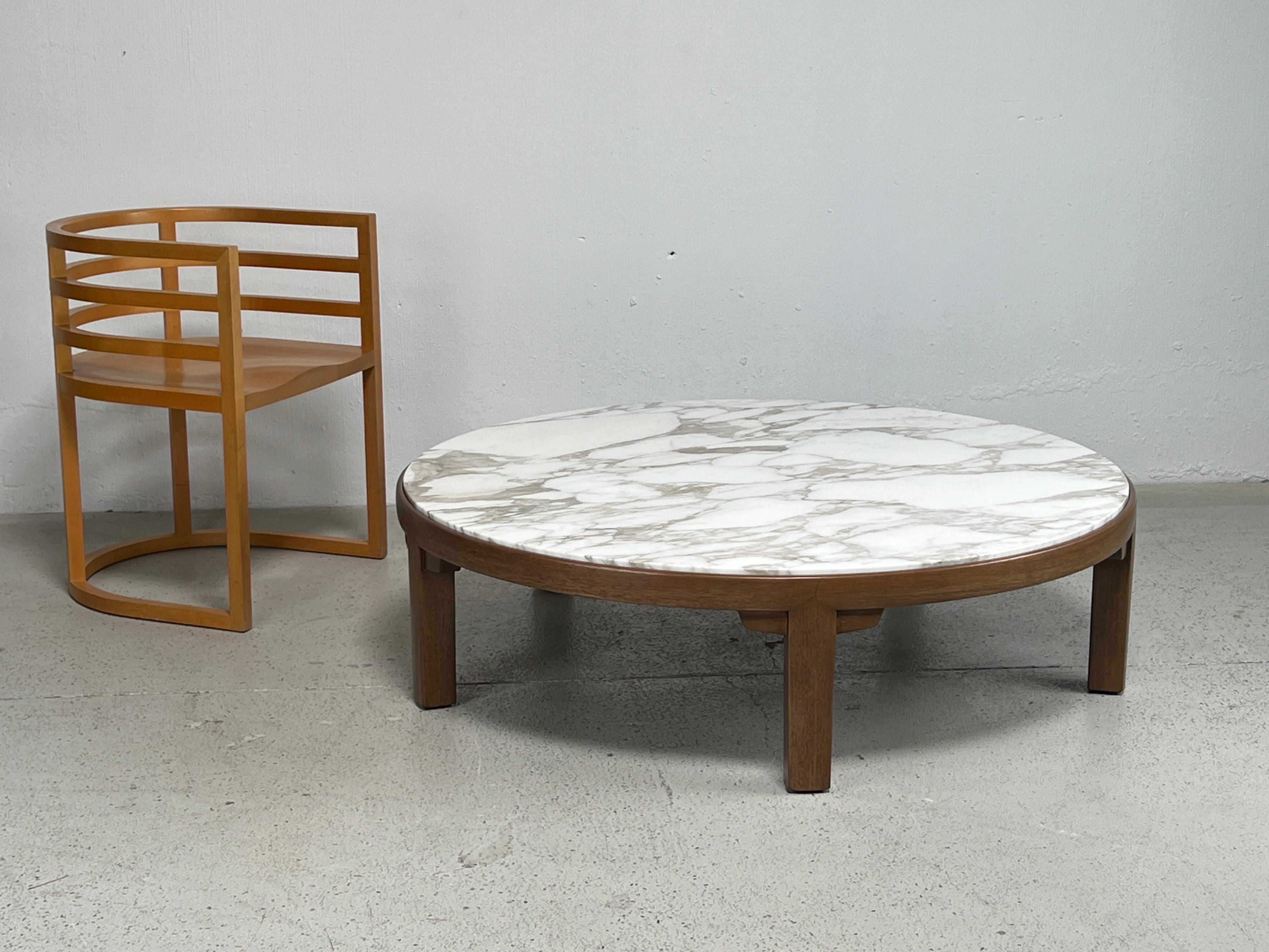 Edward Wormley for Dunbar Mahogany Coffee Table with Marble Top 14