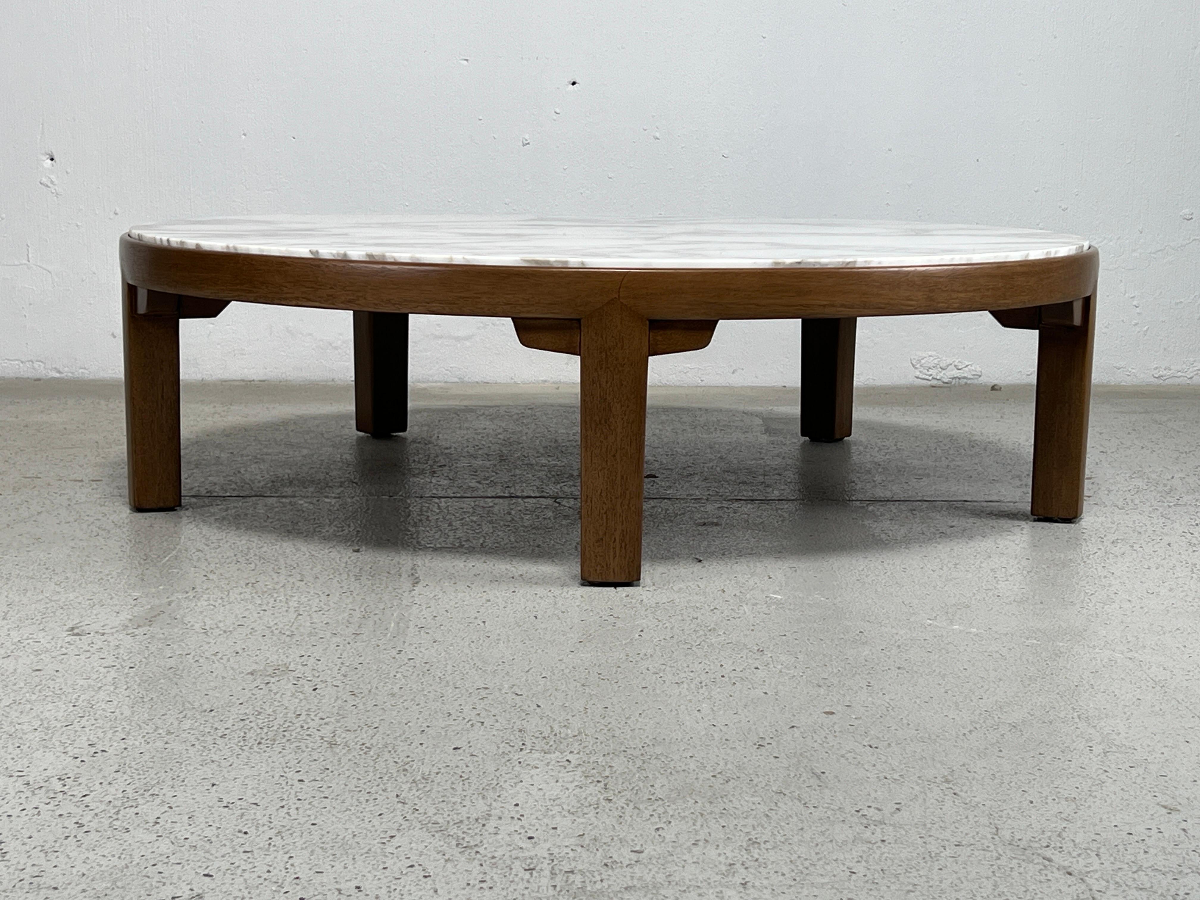 Edward Wormley for Dunbar Mahogany Coffee Table with Marble Top 3