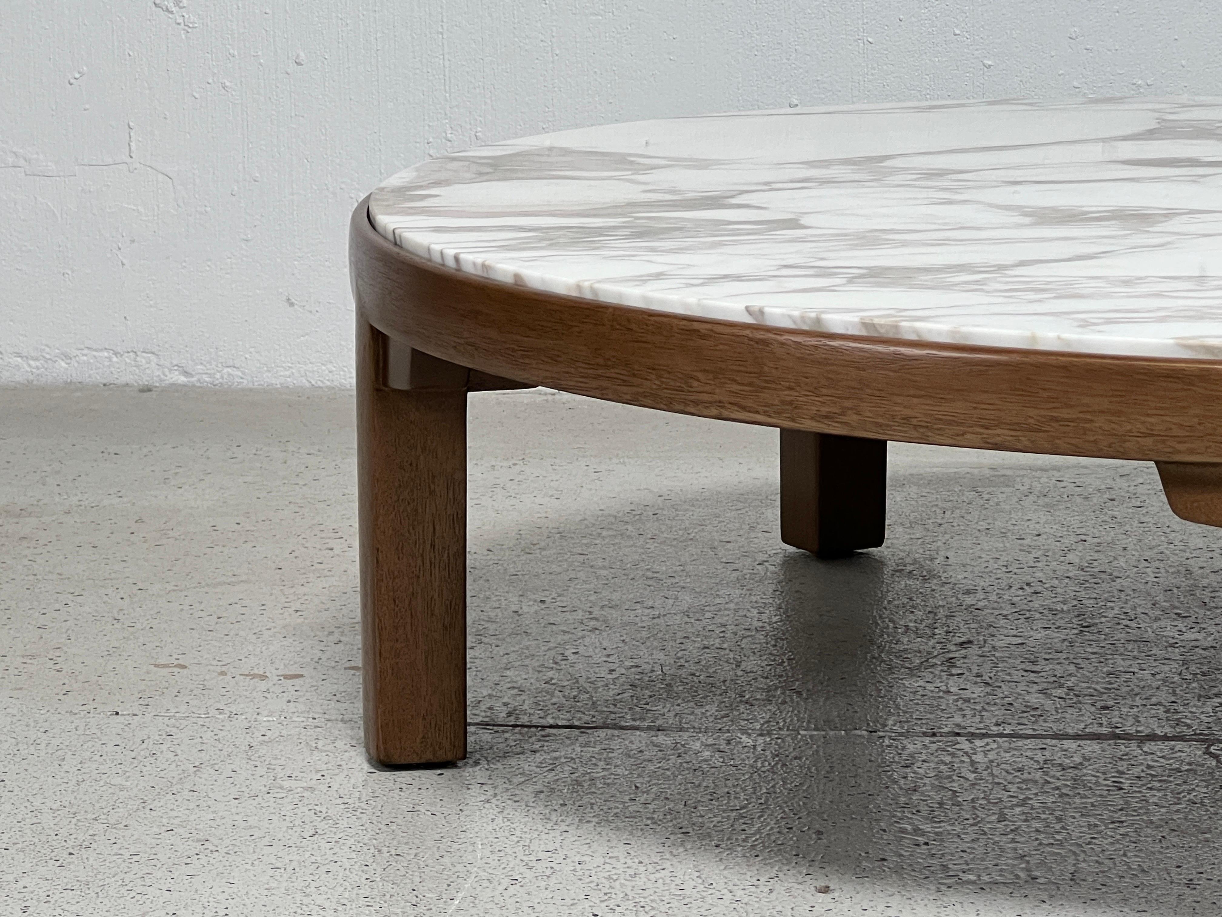 Edward Wormley for Dunbar Mahogany Coffee Table with Marble Top 4