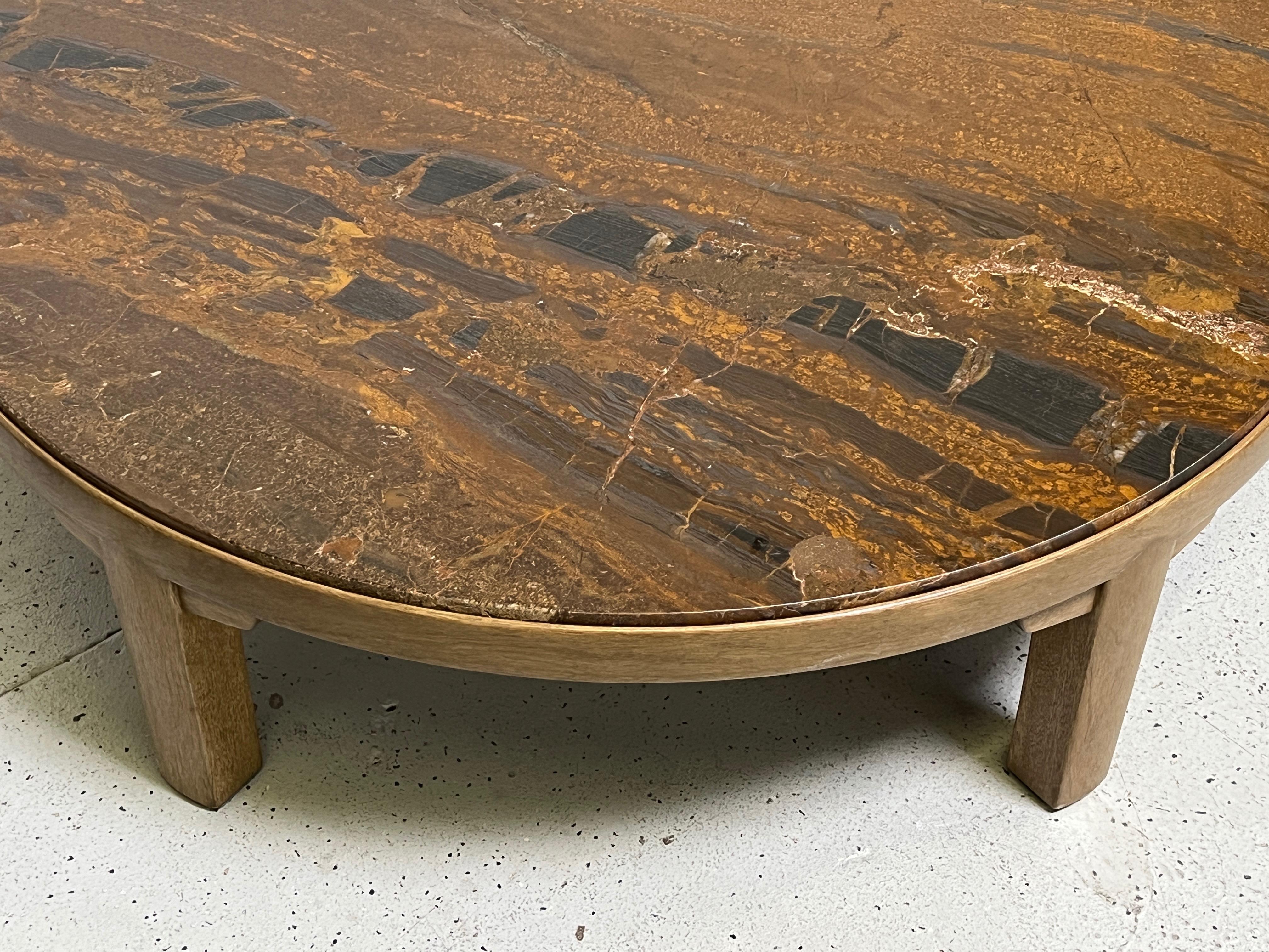 Edward Wormley for Dunbar Mahogany Coffee Table with Marble Top 5