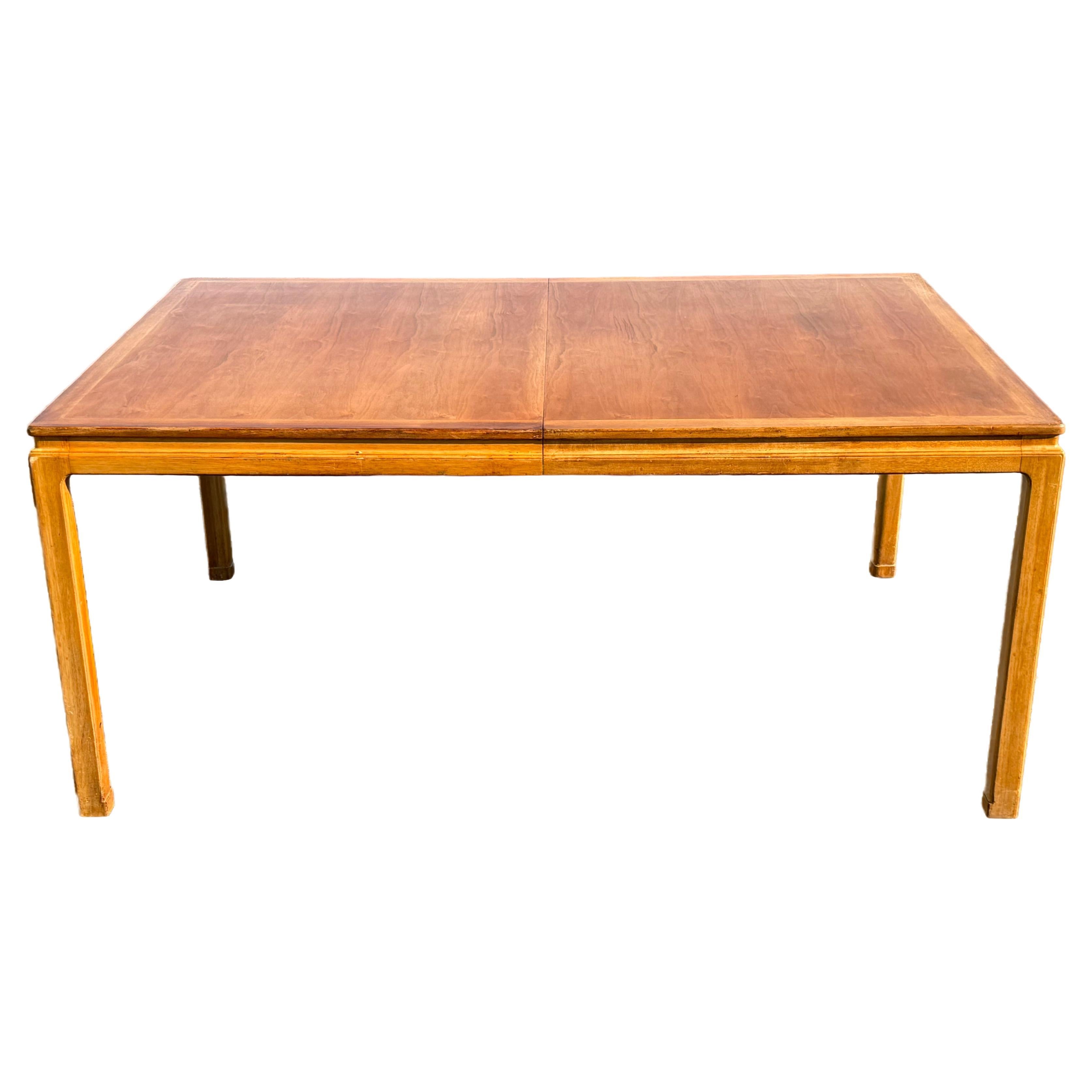 Edward Wormley for Dunbar Mahogany Large Extension Dining Table 2 - 24" leaves  For Sale
