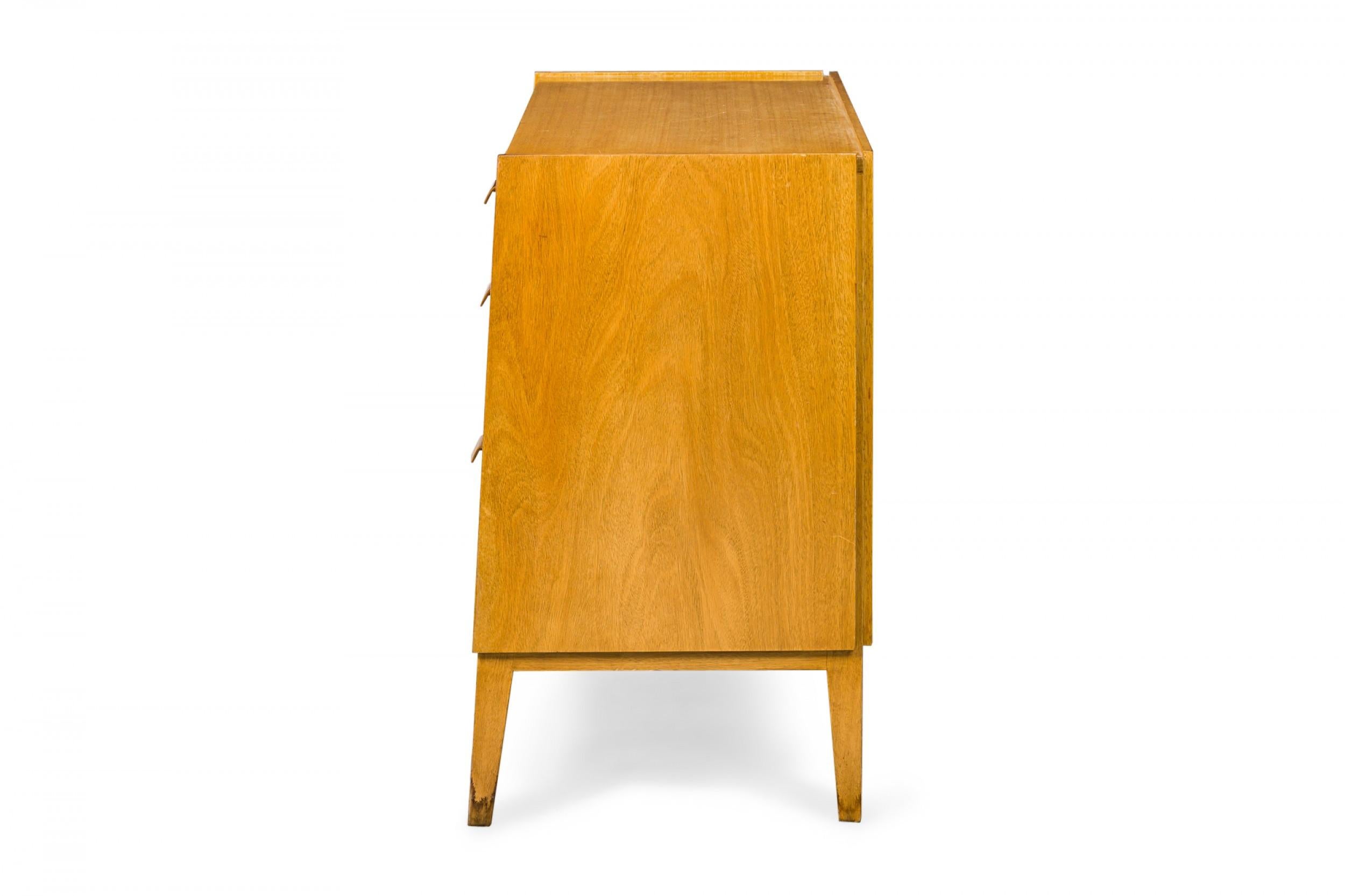Mid-Century Modern Edward Wormley for Dunbar Maple Three-Drawer Slant Front Chest For Sale