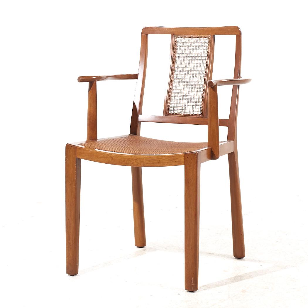 Edward Wormley per Dunbar Sedie da pranzo MCM in canna e mogano sbiancato - 6 in vendita 5