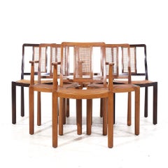Edward Wormley for Dunbar MCM Cane and Bleached Mahogany Dining Chairs - 6