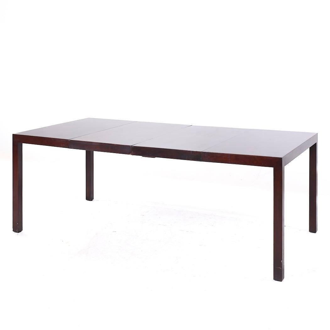 Edward Wormley pour Dunbar MCM Table de salle à manger extensible en acajou - 2 rallonges en vente 3