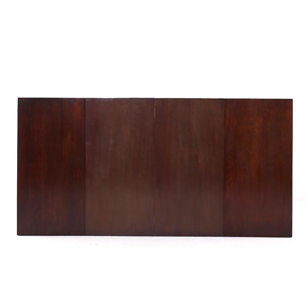 Edward Wormley pour Dunbar MCM Table de salle à manger extensible en acajou - 2 rallonges en vente 4