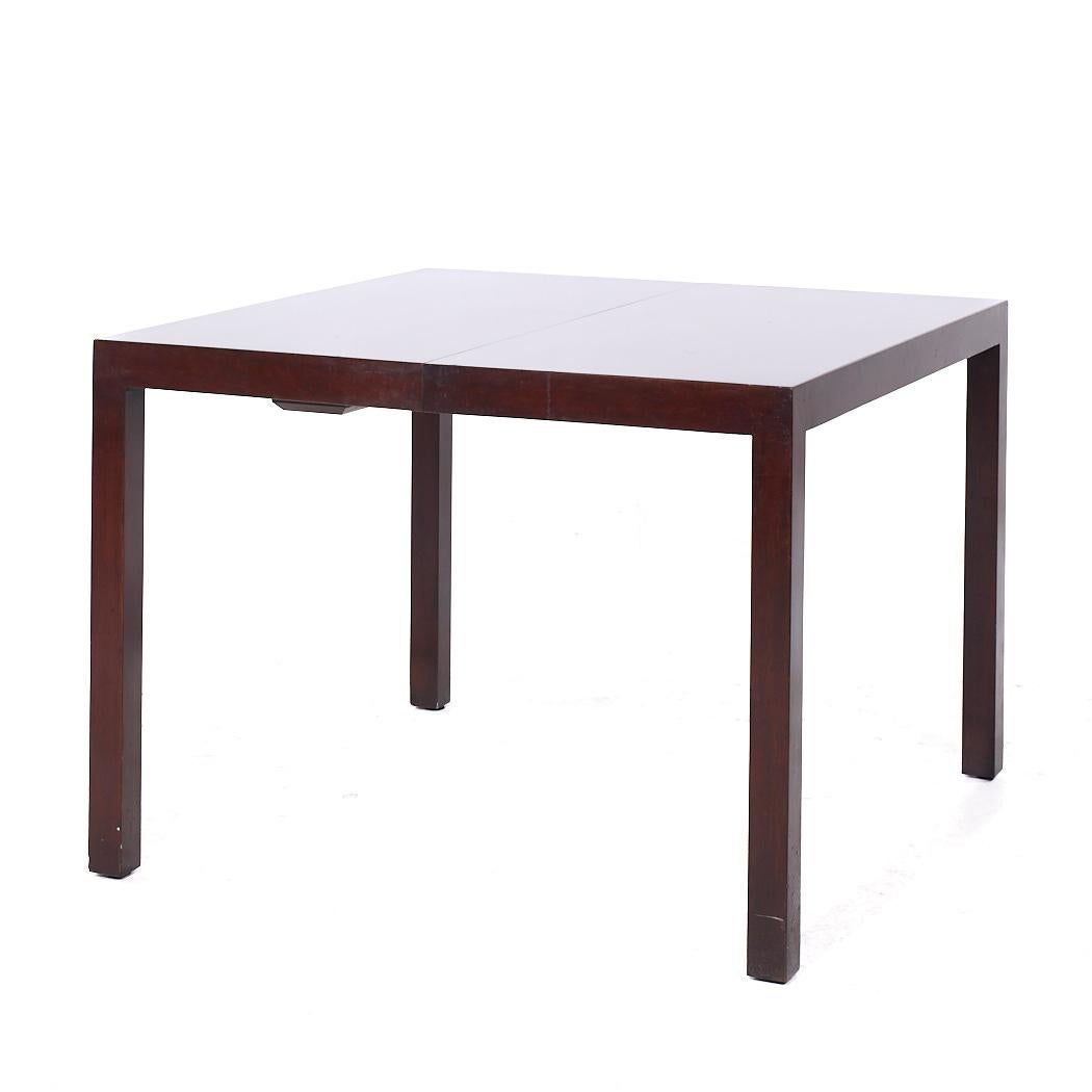 Mid-Century Modern Edward Wormley pour Dunbar MCM Table de salle à manger extensible en acajou - 2 rallonges en vente