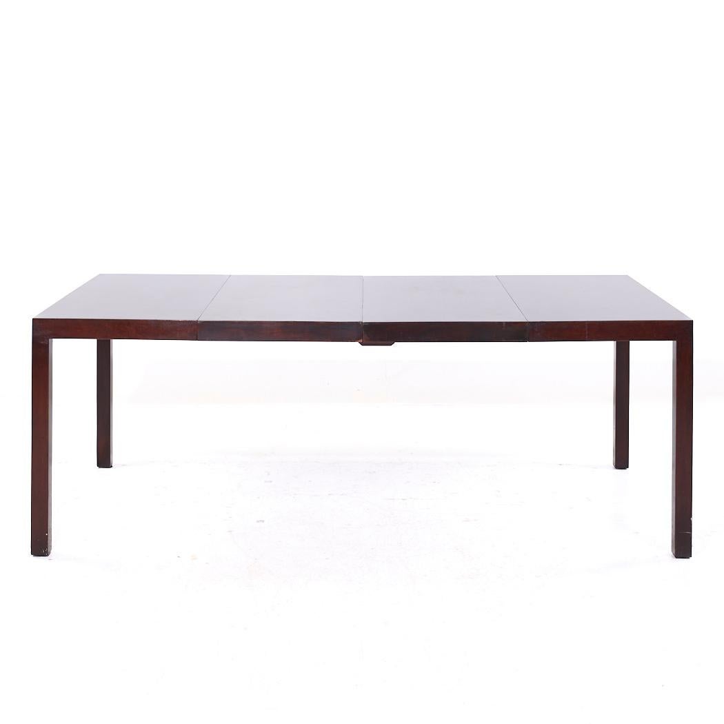 Edward Wormley pour Dunbar MCM Table de salle à manger extensible en acajou - 2 rallonges en vente 2