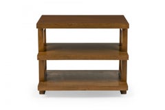 Edward Wormley for Dunbar Medium Brown Wooden Three Tier End / Side Table