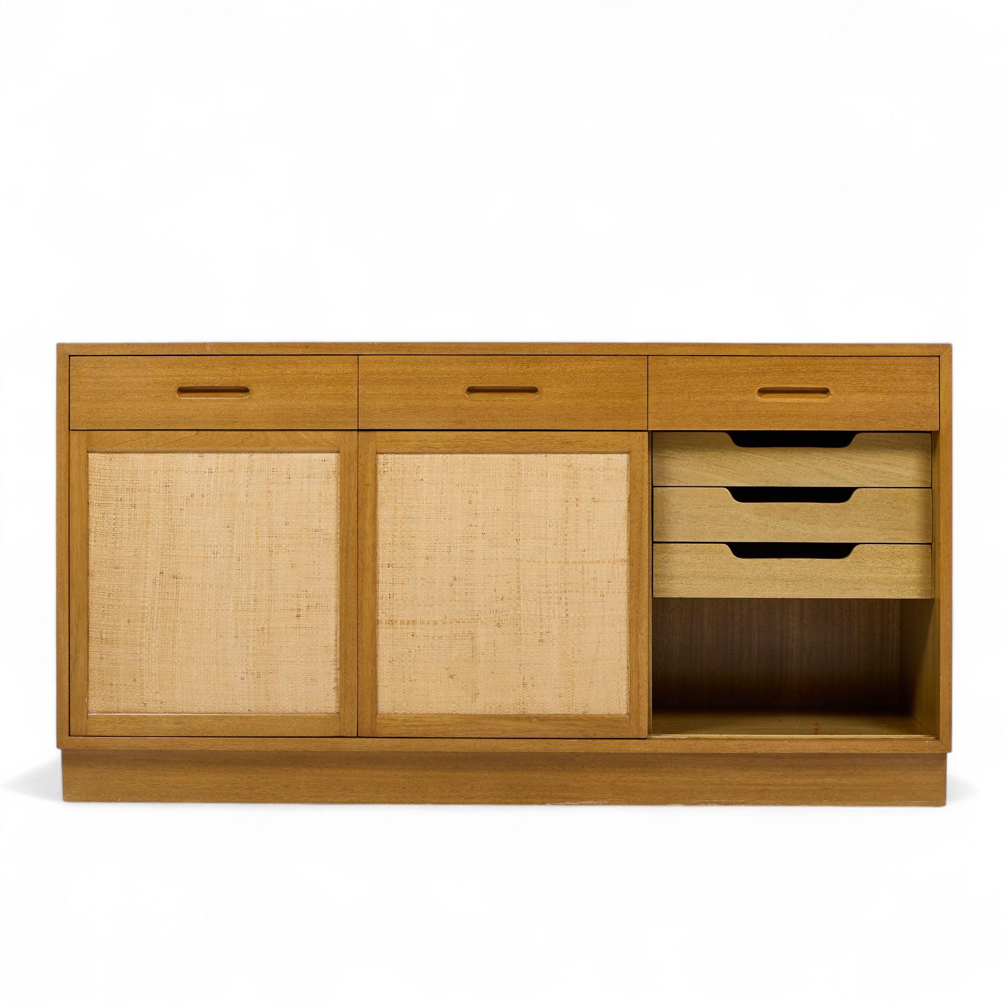 Credenza de caoba blanqueada Edward Wormley para Dunbar Mid Century en venta 2