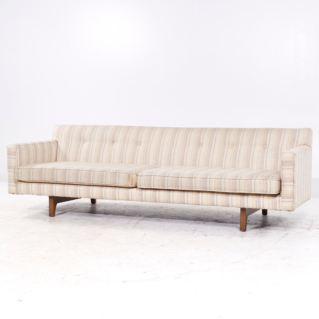 Mid-Century Modern Edward Wormley pour Dunbar Canapé à dossier à consoles du milieu du siècle dernier en vente