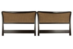 Edward Wormley for Dunbar Mid Century 2 Piece Cane King Headboard