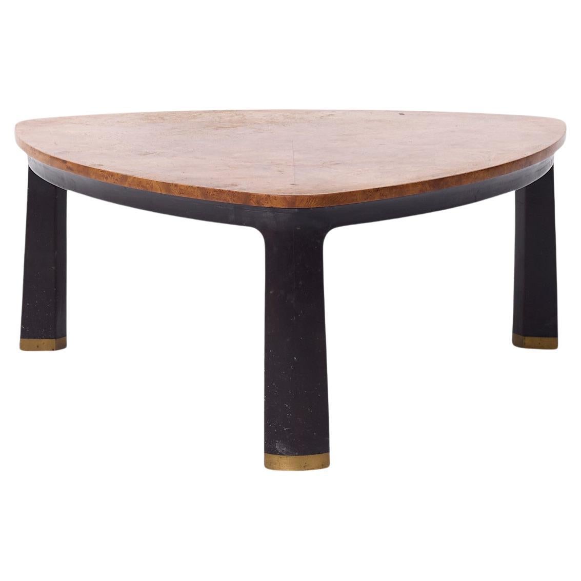 Edward Wormley for Dunbar Mid Century Carpathian Elm Burlwood Coffee Table For Sale