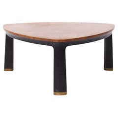 Edward Wormley for Dunbar Mid Century Carpathian Elm Burlwood Coffee Table