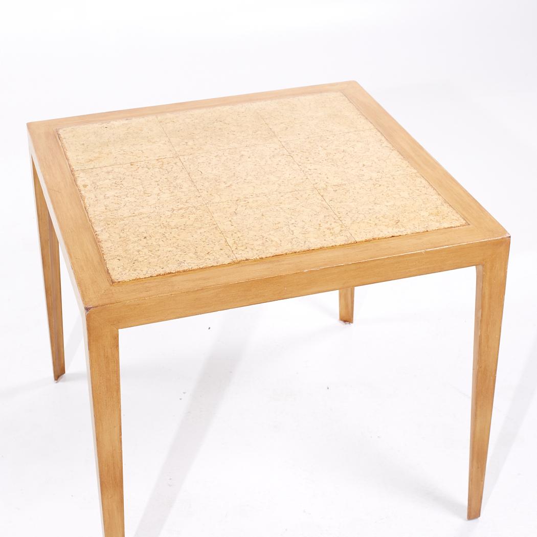 Edward Wormley für Dunbar, Spieltisch mit Korkplatte aus der Mitte des Jahrhunderts (Holz) im Angebot