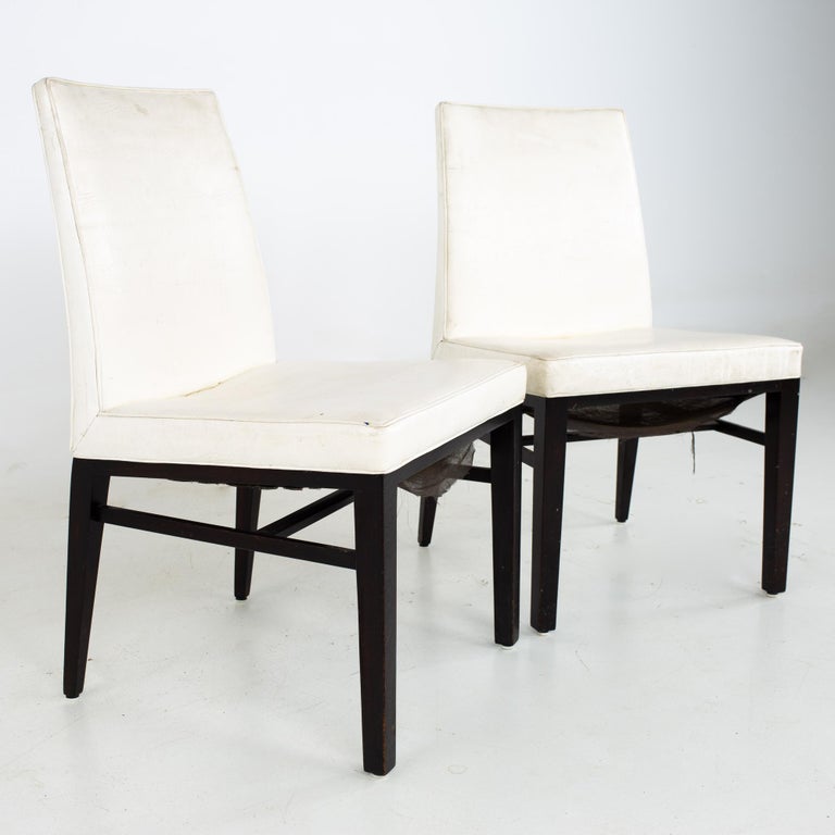 Edward Wormley for Dunbar Mid Century Dining Chairs, Set of 4 For Sale 5