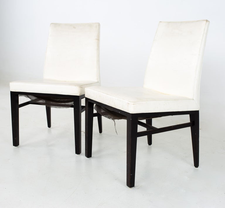 Edward Wormley for Dunbar Mid Century Dining Chairs, Set of 4 For Sale 6