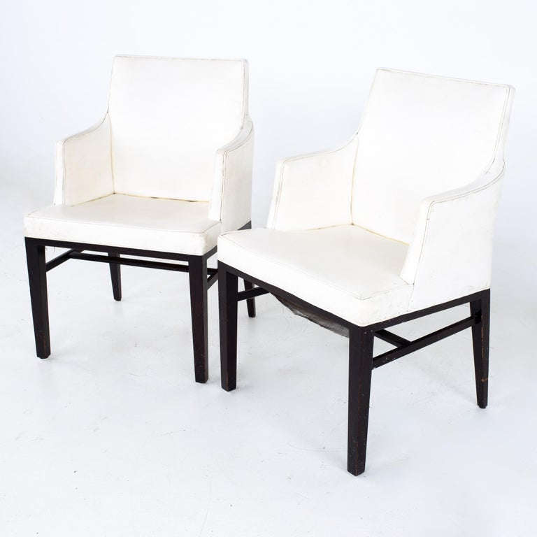 Edward Wormley for Dunbar Mid Century Dining Chairs, Set of 4 In Good Condition For Sale In Countryside, IL