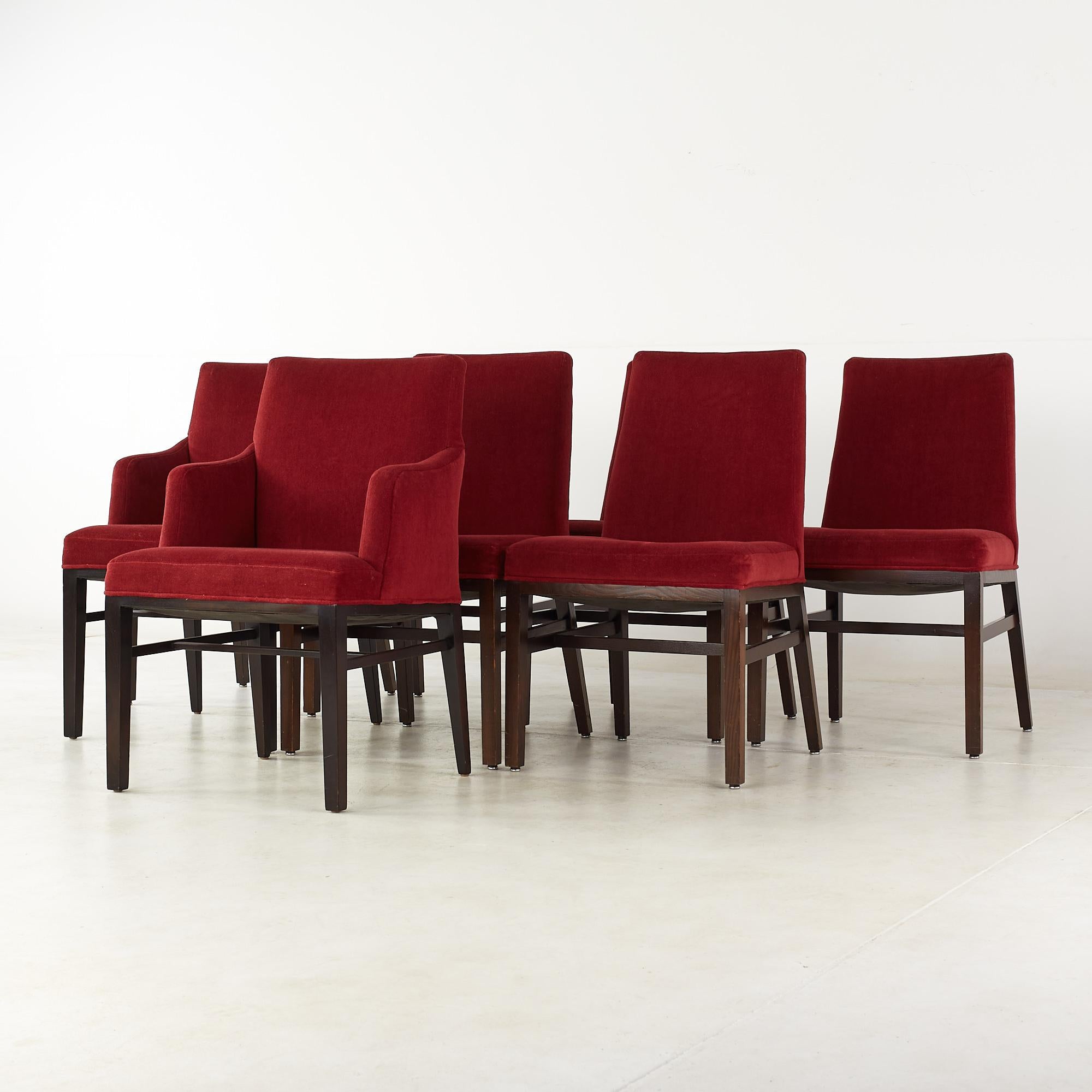 Mid-Century Modern Edward Wormley for Dunbar Mid Century Dining Chairs, Set of 8