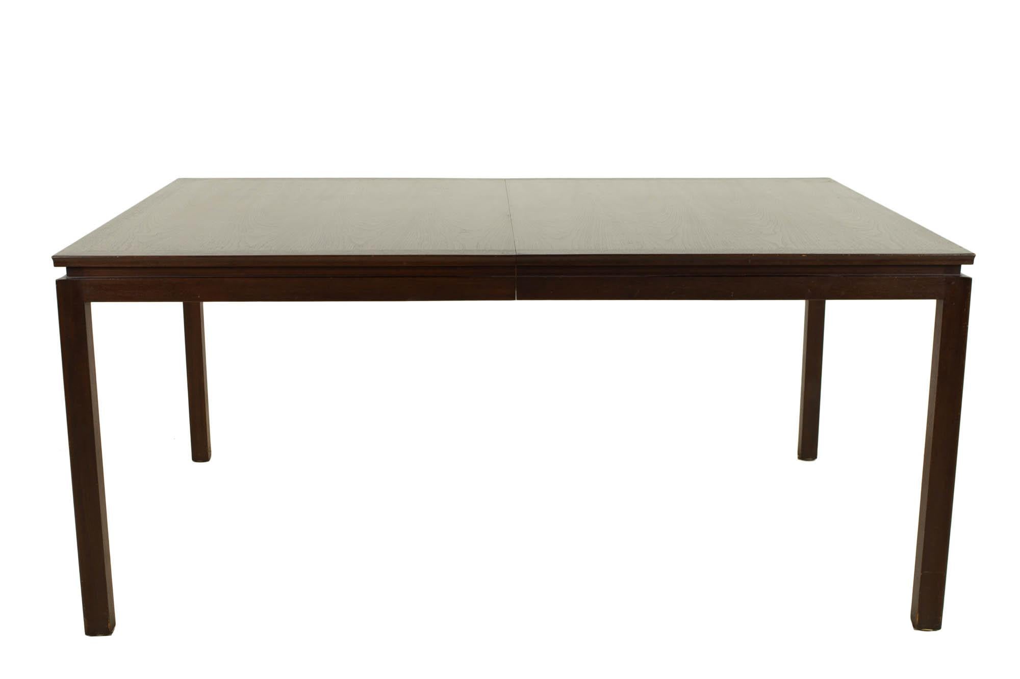 Edward Wormley for Dunbar midcentury dining table

This table measures: 66 wide x 44 deep x 30 inches high, and each of the 2 leaves are 24 wide with a total width of the table 114 inches

?All pieces of furniture can be had in what we call