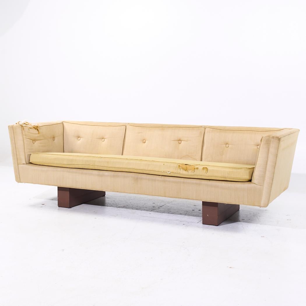 Mid-Century moderno Edward Wormley per Dunbar - Divano a due bracci del metà del secolo scorso in vendita