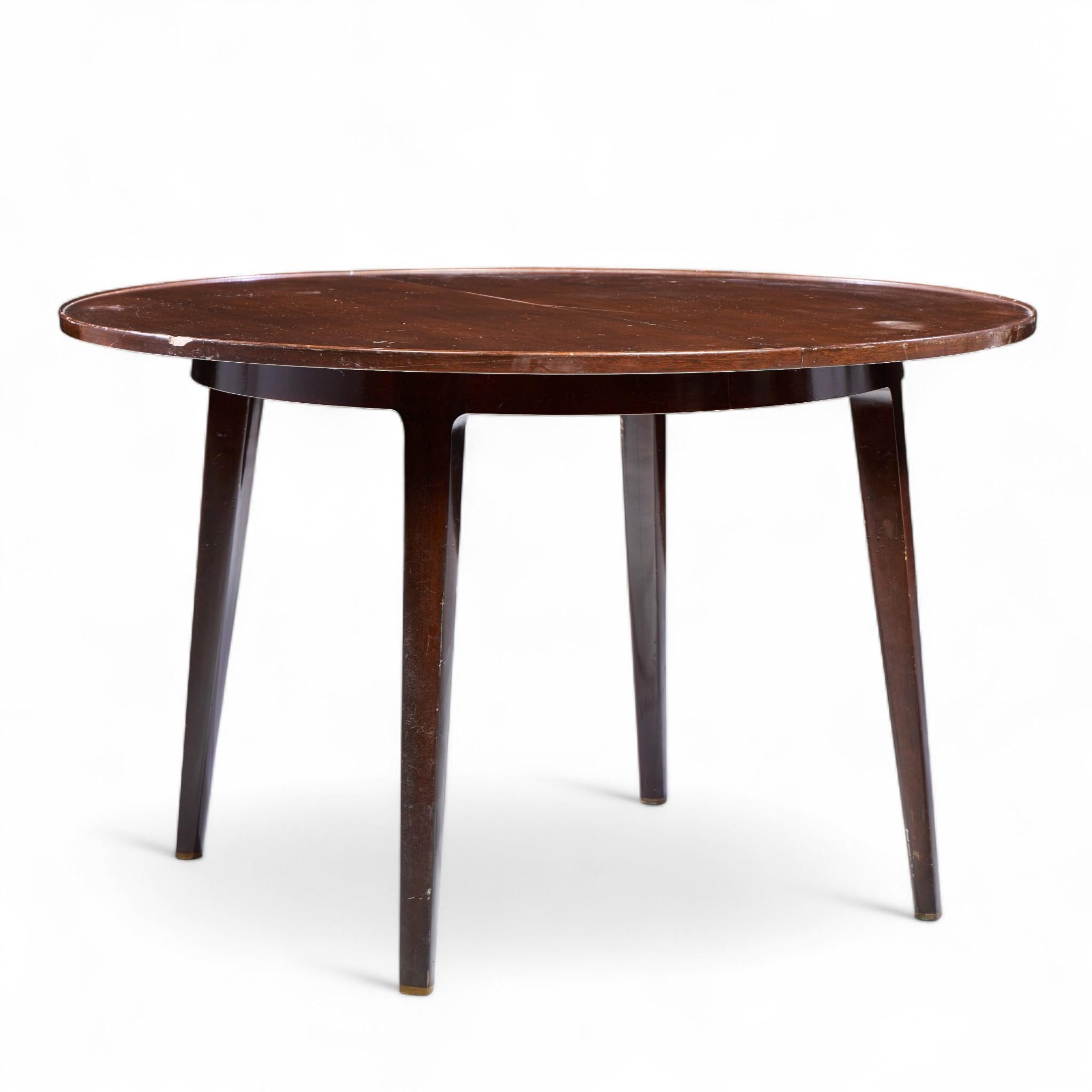 XX secolo Edward Wormley for Dunbar Mid Century Expanding Dining Table with 2 Leaves in vendita