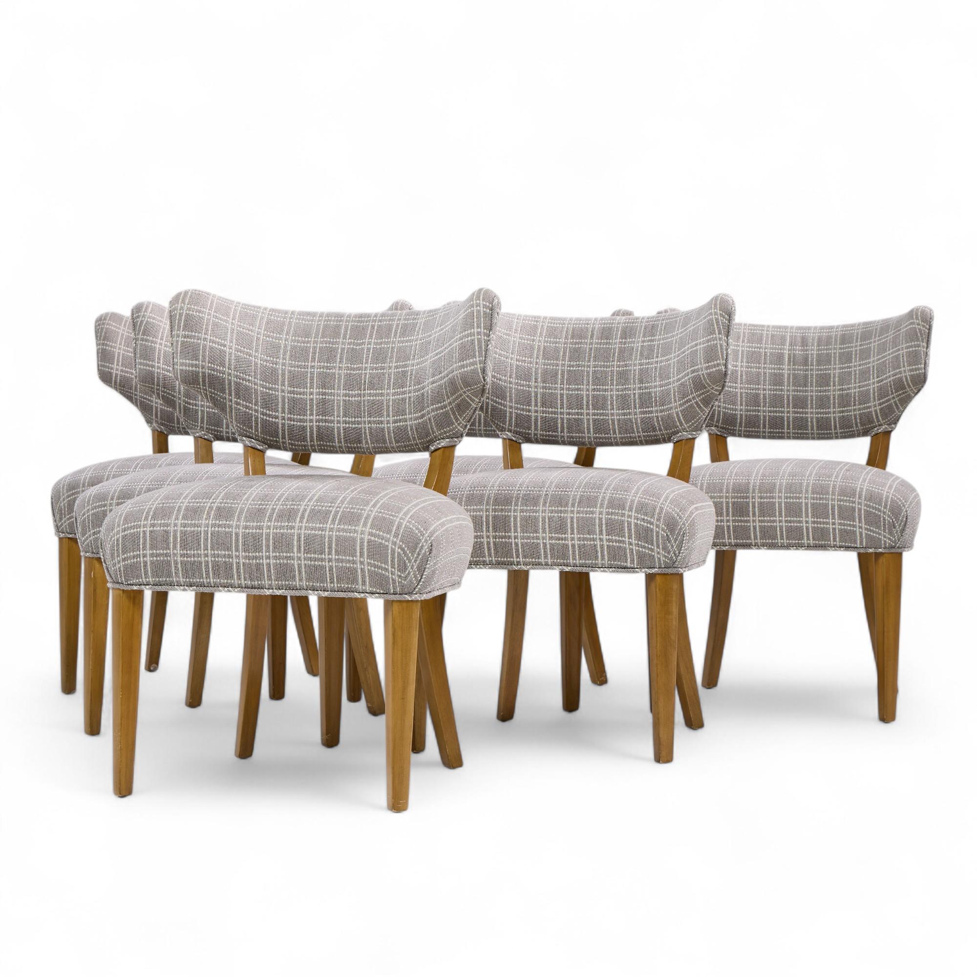 Mid-Century Modern Edward Wormley for Dunbar Mid Century Klismos Dining Chairs - Set of 6 en vente