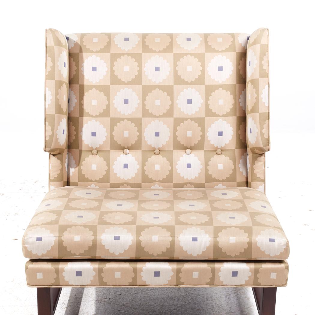 Paire de fauteuils de salon Wingback mi-siècle Edward Wormley pour Dunbar en vente 5