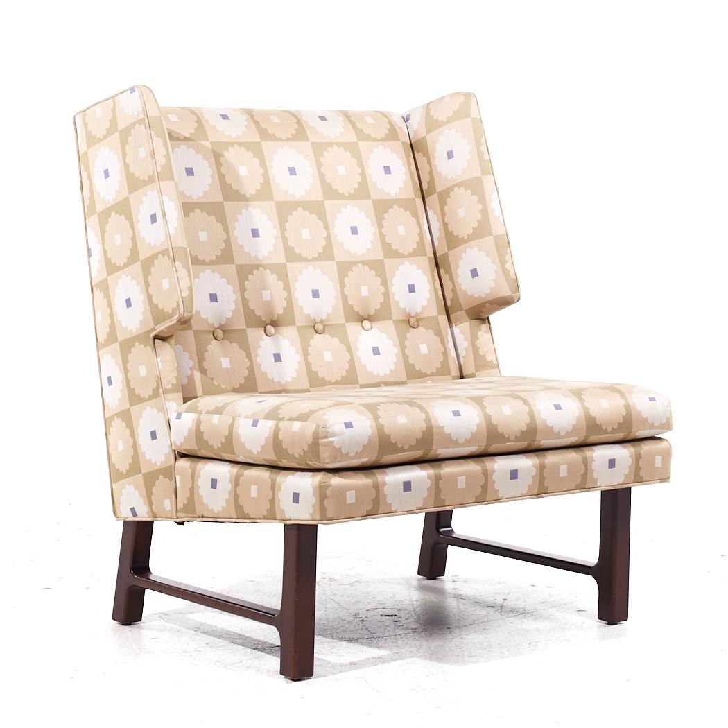 Américain Paire de fauteuils de salon Wingback mi-siècle Edward Wormley pour Dunbar en vente