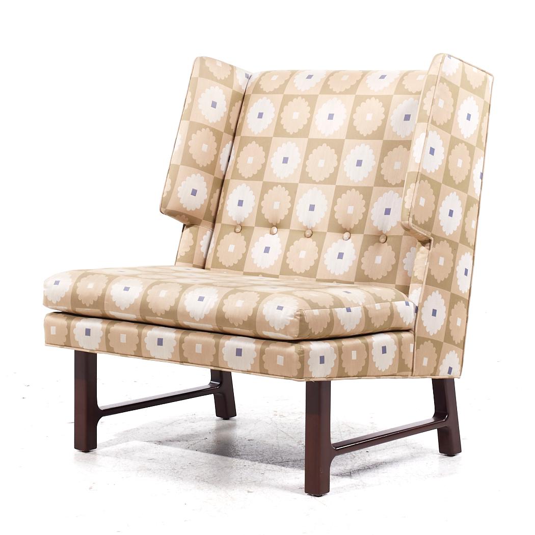 Fin du 20e siècle Paire de fauteuils de salon Wingback mi-siècle Edward Wormley pour Dunbar en vente
