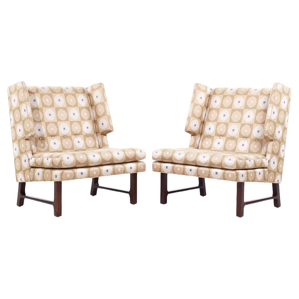 Edward Wormley für Dunbar: Mid-Century-Lounge-Ohrensessel mit Ohrensesseln, Paar