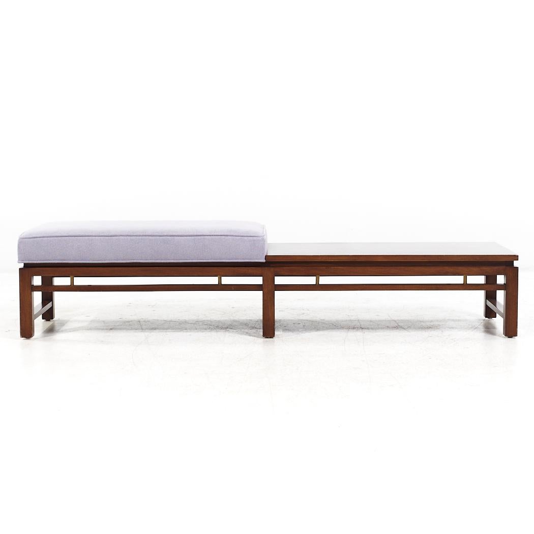 Edward Wormley for Dunbar Mid Century Mahogany and Brass Bench

This bench measures: 65.25 wide x 18.5 deep x 14 high

All pieces of furniture can be had in what we call restored vintage condition. That means the piece is restored upon purchase so