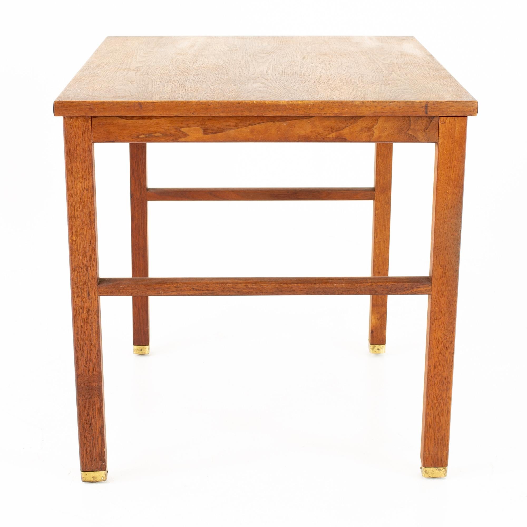 Edward Wormley for Dunbar Mid Century Mahogany and Brass Side End Table 
22 wide x 28 deep x 22.25 high 
See below for 5 ways to save!
FREE RESTORATION: When you purchase a piece we carefully clean and prepare it for shipping. If during