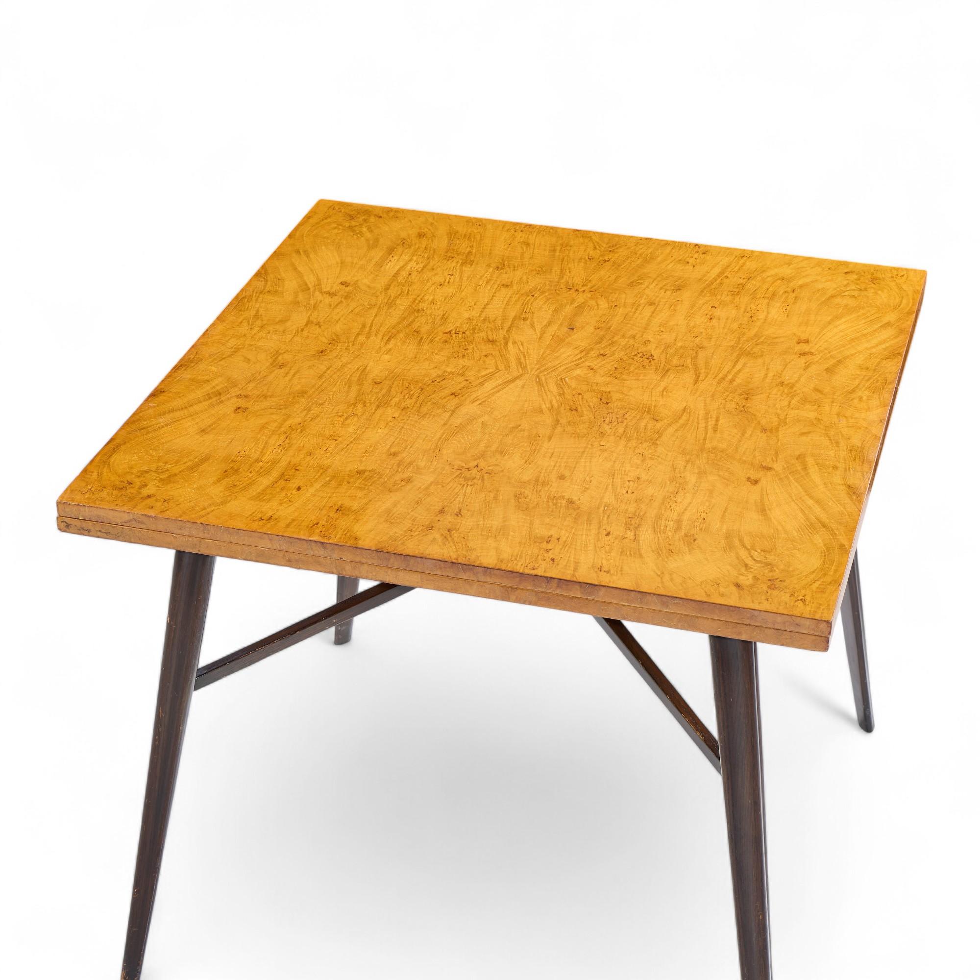Edward Wormley pour Dunbar Table à abattant en acajou et bois de bourgogne du milieu du siècle dernier en vente 2