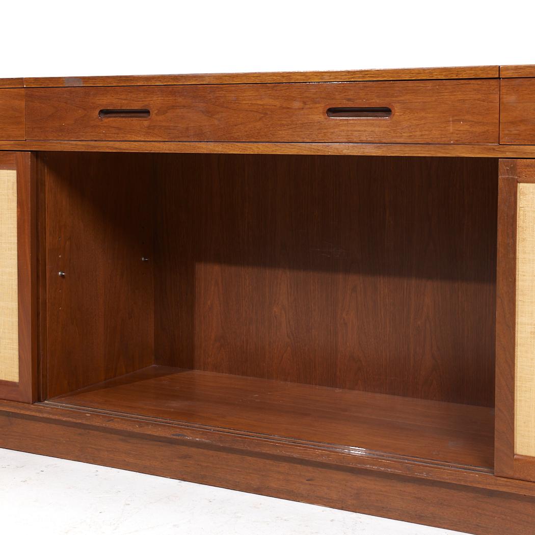 Edward Wormley for Dunbar Mid Century Mahogany and Cane Credenza For Sale 5