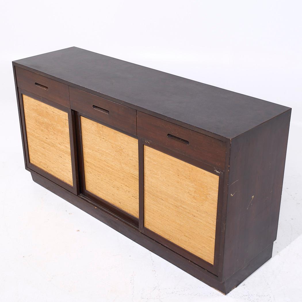 Fine XX secolo Edward Wormley per Dunbar - Credenza in mogano del metà del secolo scorso in vendita