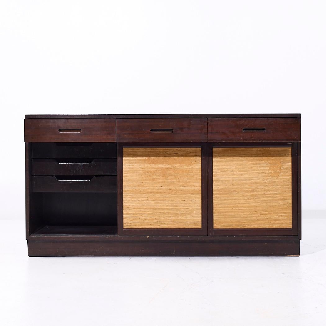 Mogano Edward Wormley per Dunbar - Credenza in mogano del metà del secolo scorso in vendita