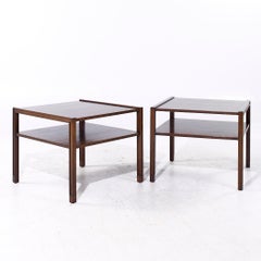 Edward Wormley for Dunbar Mid Century Mahogany End Tables - Pair