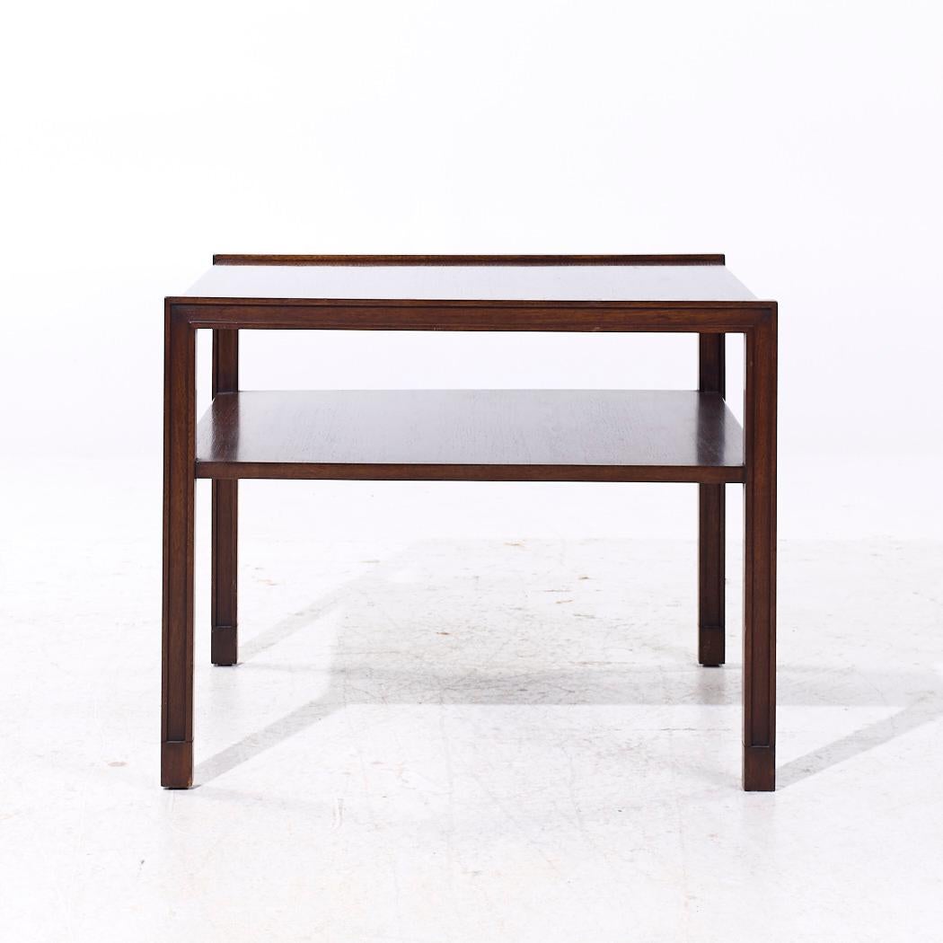Edward Wormley pour Dunbar Tables d'appoint en acajou du milieu du siècle - Paire Bon état - En vente à Countryside, IL