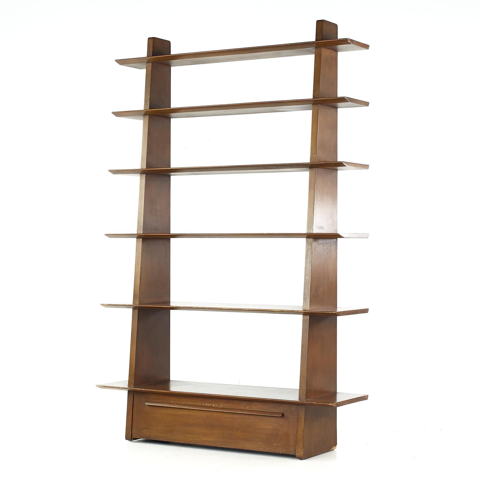 Mid-Century Modern Edward Wormley for Dunbar Mid-Century Model 5264 Shelf Bookcase For Sale