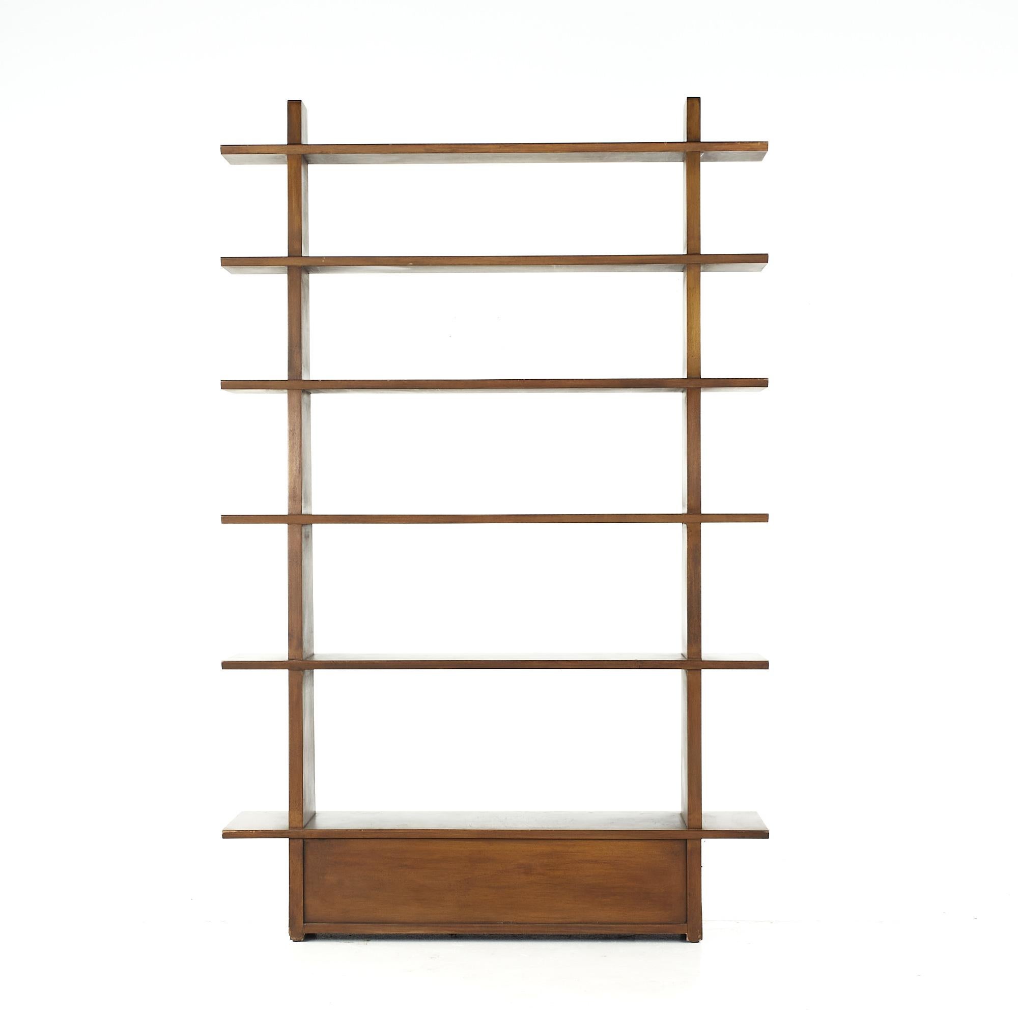 Wood Edward Wormley for Dunbar Mid-Century Model 5264 Shelf Bookcase For Sale