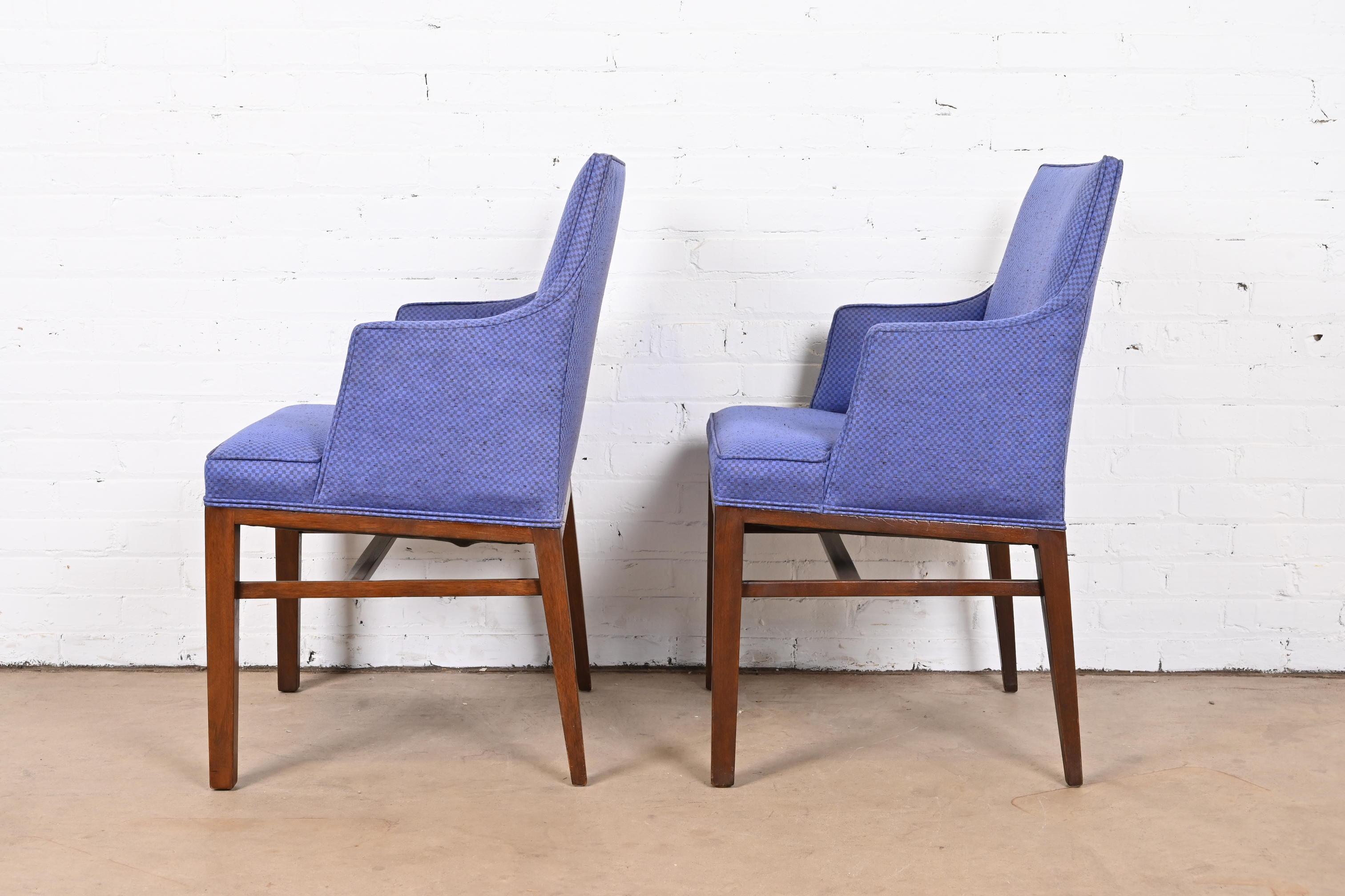 Edward Wormley for Dunbar Mid-Century Modern Arm Chairs, Pair 7