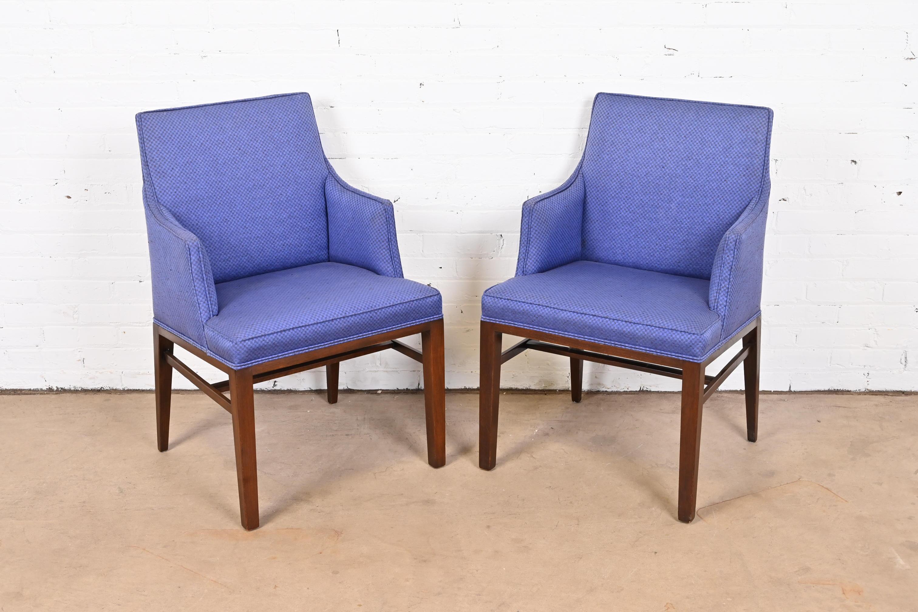 Edward Wormley for Dunbar Mid-Century Modern Arm Chairs, Pair 1