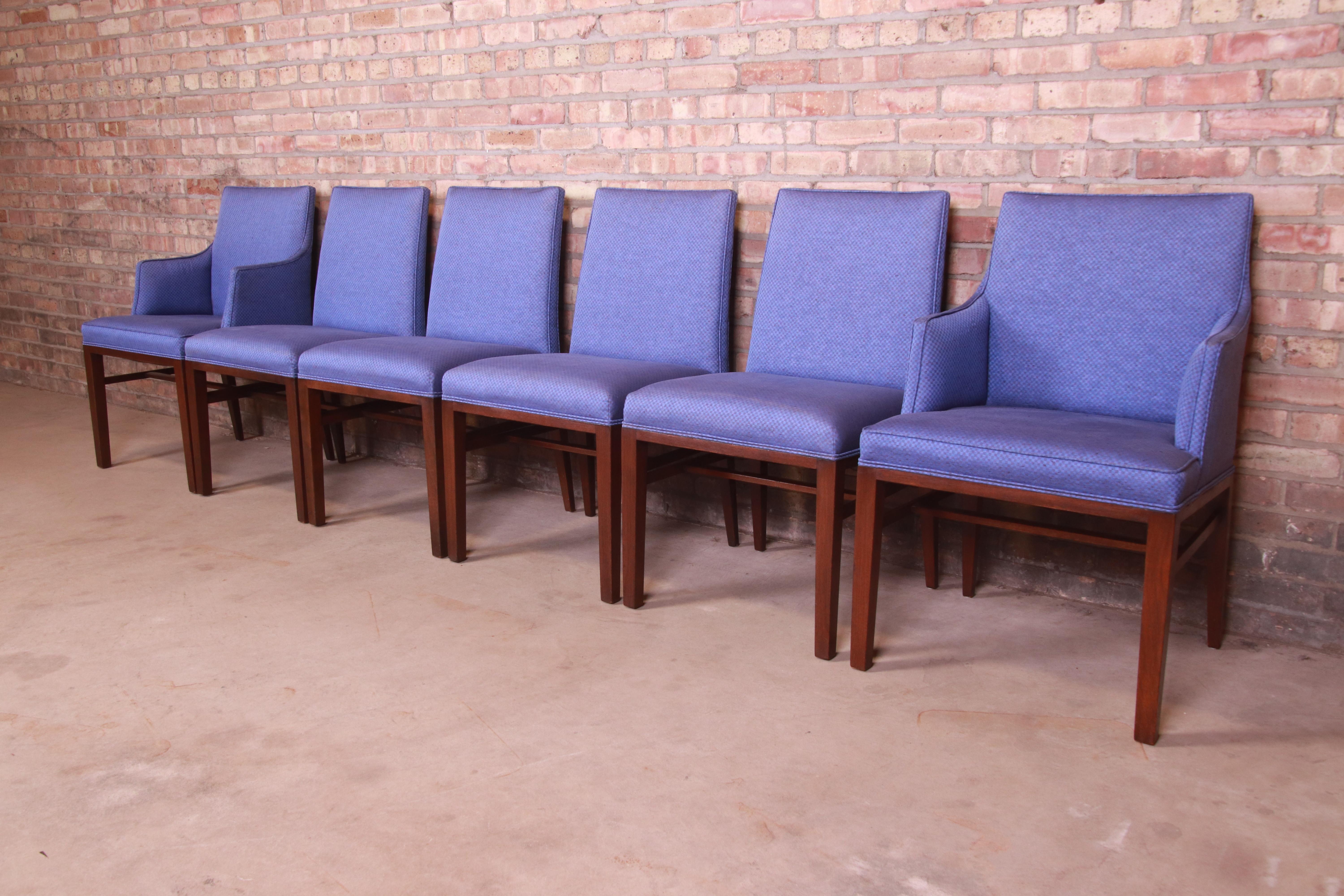 Mid-20th Century Edward Wormley for Dunbar Mid-Century Modern Dining Chairs, Set of Six