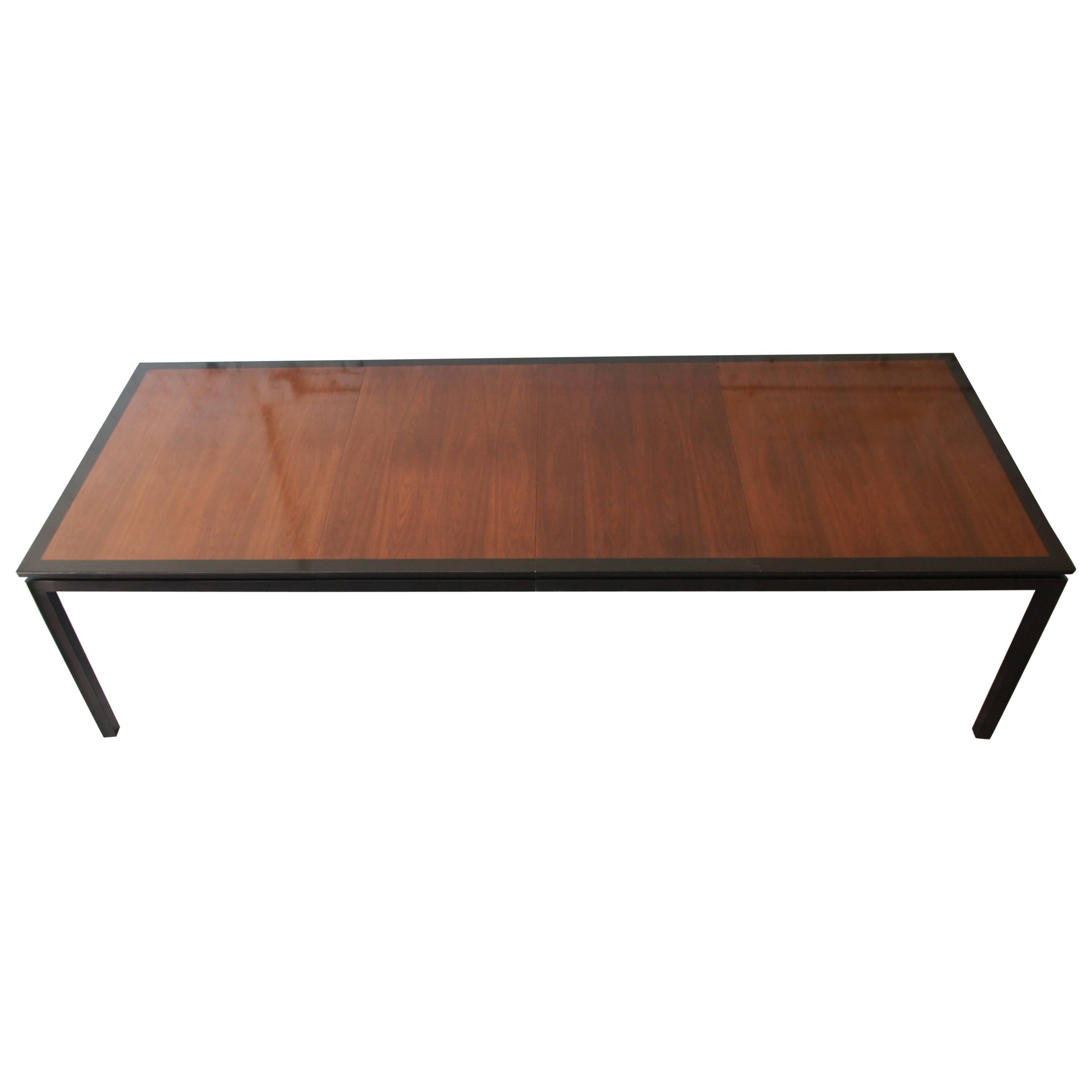 Edward Wormley for Dunbar Mid-Century Modern Extension Dining Table, 1950s