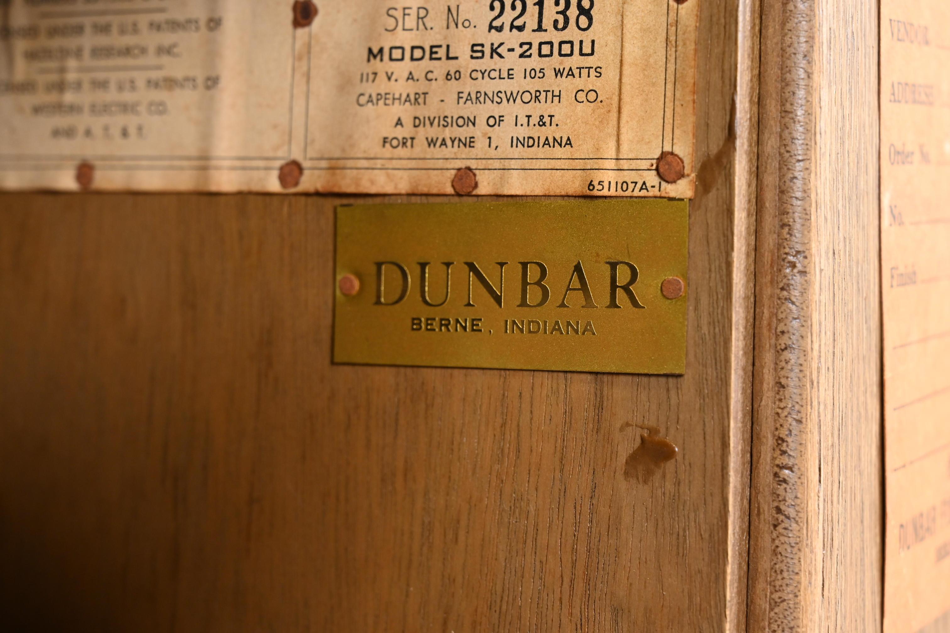 Edward Wormley for Dunbar Mid-Century Modern Mahogany Hi-Fi Stereo Cabinet 13