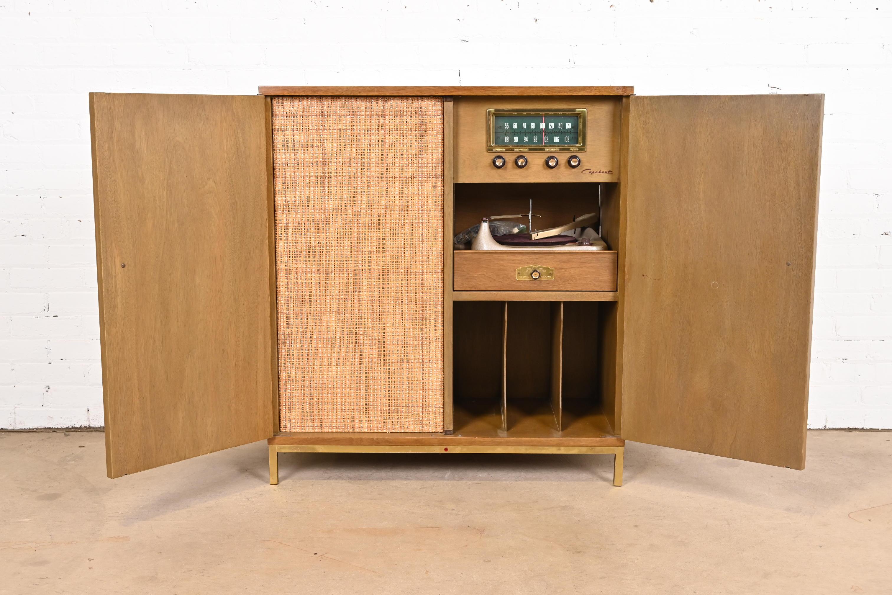 Mid-20th Century Edward Wormley for Dunbar Mid-Century Modern Mahogany Hi-Fi Stereo Cabinet