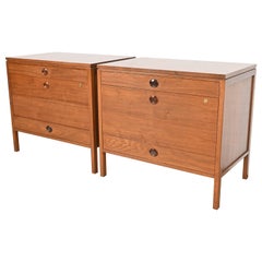 Edward Wormley für Dunbar Moderne Truhen aus Nussbaum und Palisanderholz, 1960er Jahre