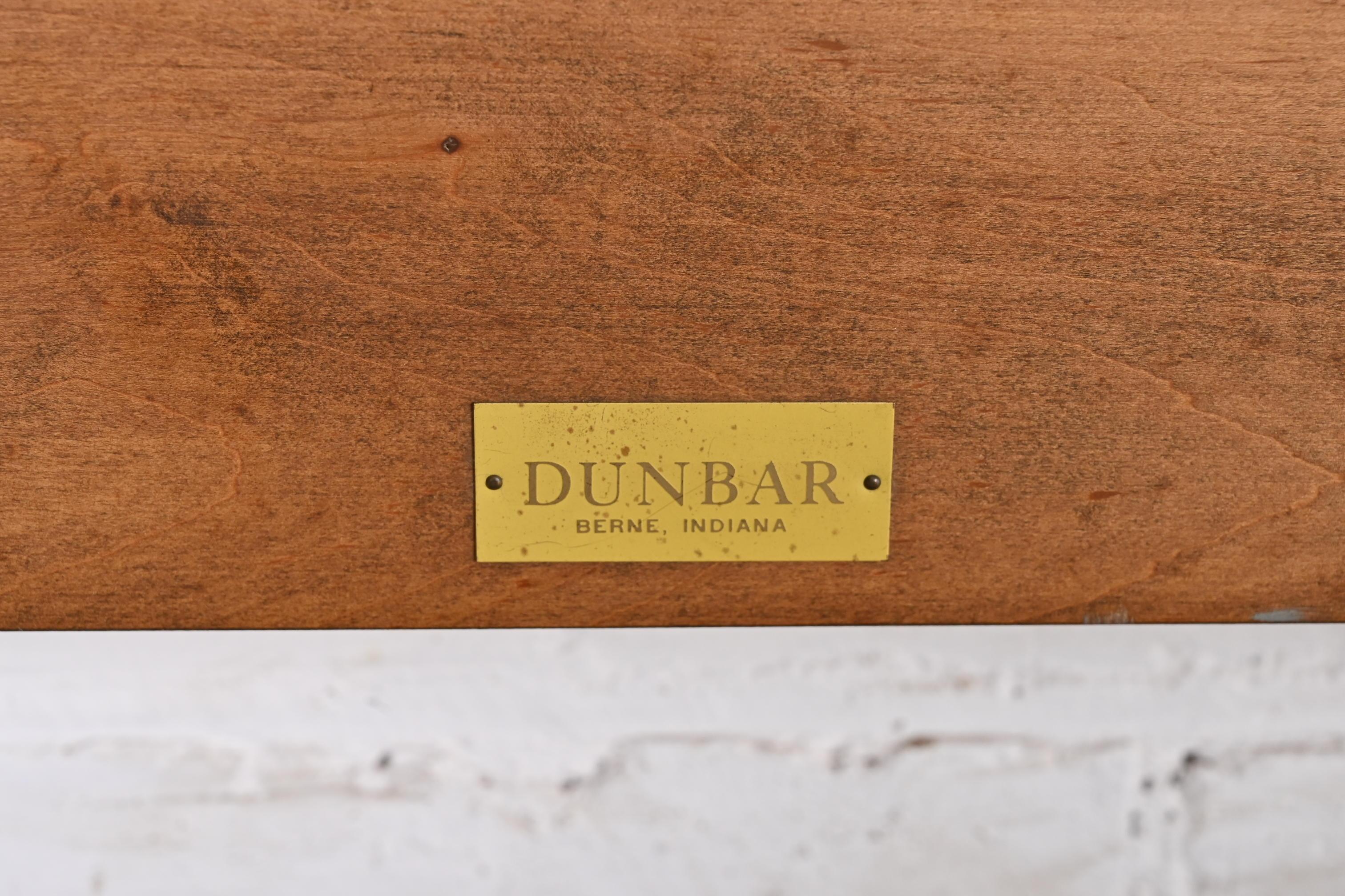 Edward Wormley for Dunbar Mid-Century Modern Walnut Twin Headboards, Pair For Sale 4