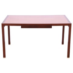 Edward Wormley pour Dunbar Bureau en noyer moderne du milieu du siècle, reverni